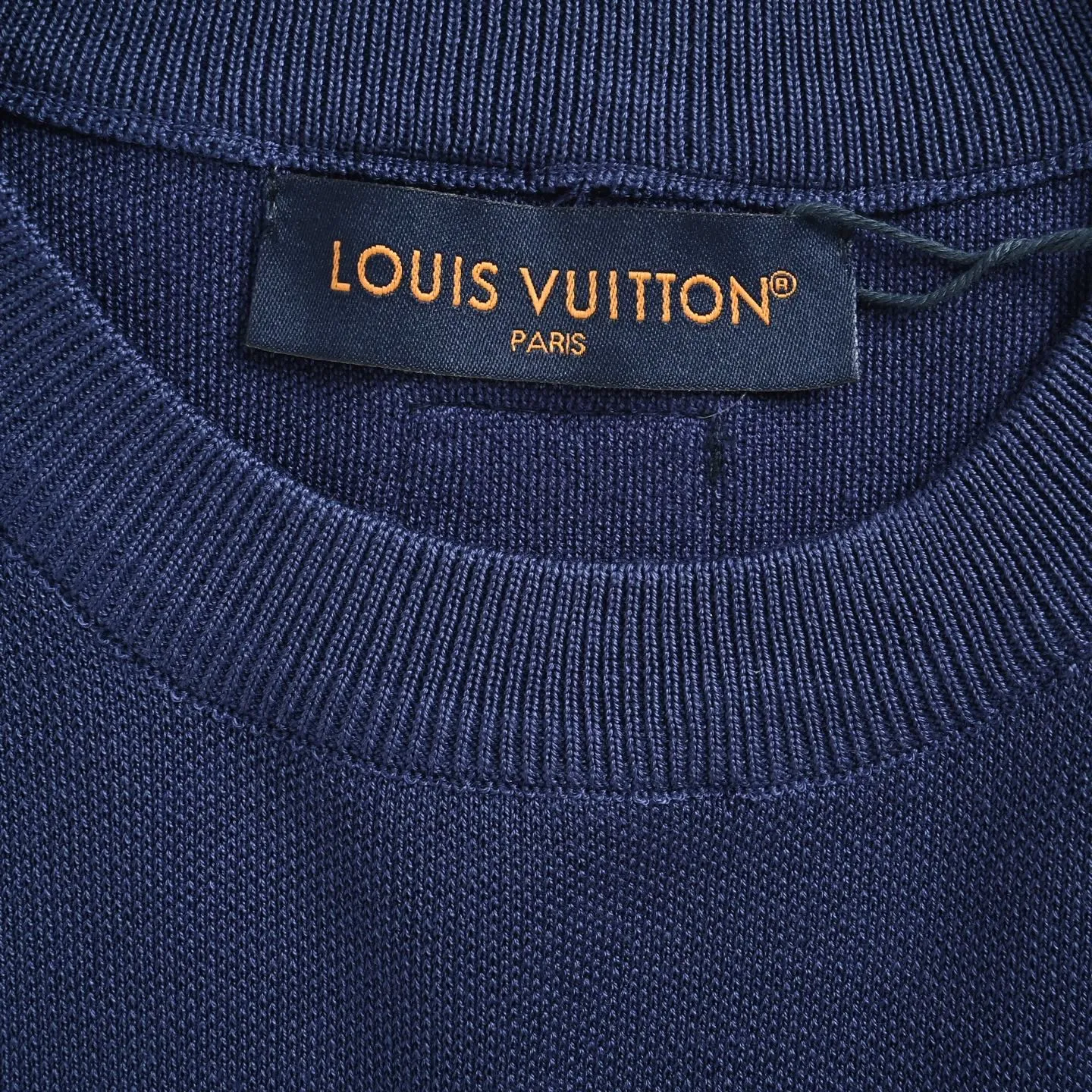 Louis Vuitton/Louis Vuitton 26ss gradient old flower jacquard knitted short sleeves